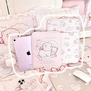 MG原创ipad内胆包猫咪平板电脑防摔多功能保护MacBook便携收纳包