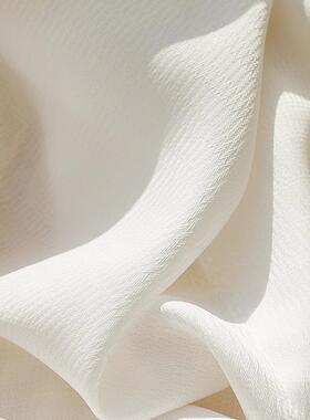 透纯光透人幻42675影纱加高落3.1米超高地窗天蓝色奶油色客厅阳不