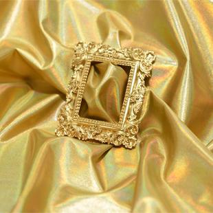 金力银色弹柔软镭28294射u幻彩p涂层面料拍摄布背景装 饰舞蹈服装