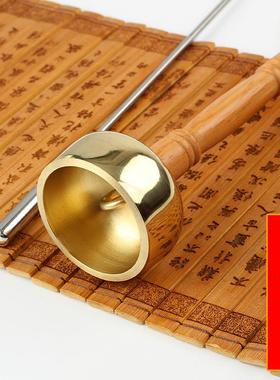 引擎铜木柄引馨加厚中号大号木长柄引庆铜罄助念打击乐器