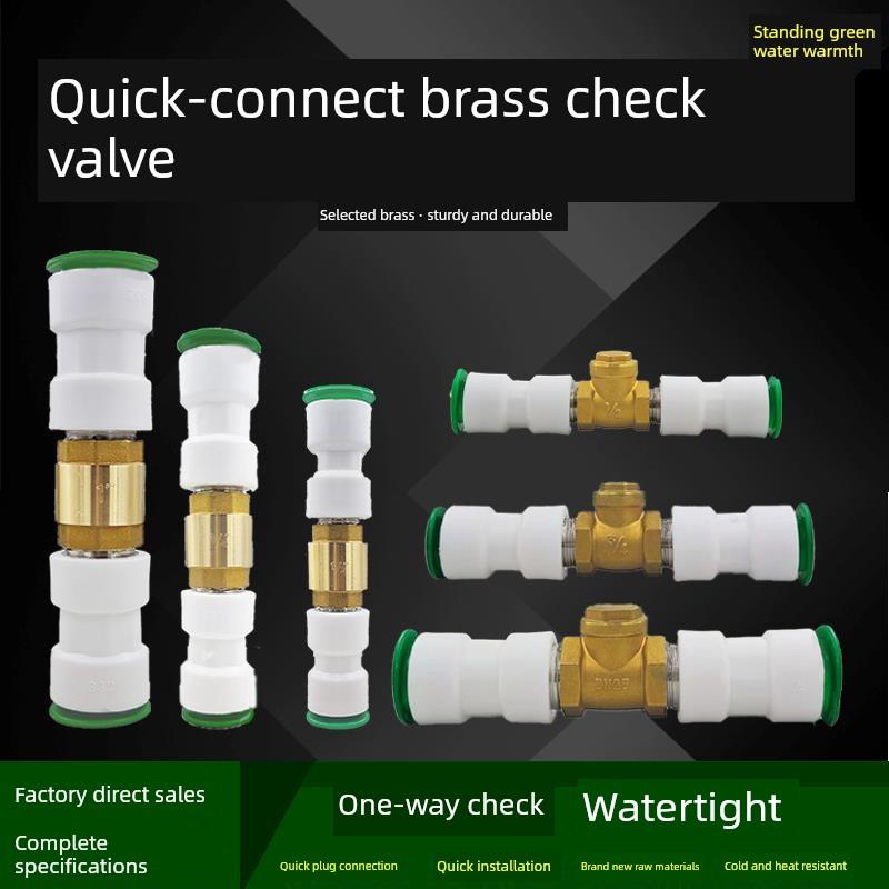 Ppr快速连接止回阀Pe单向阀20快速旋塞25快速连接热熔止回阀防水
