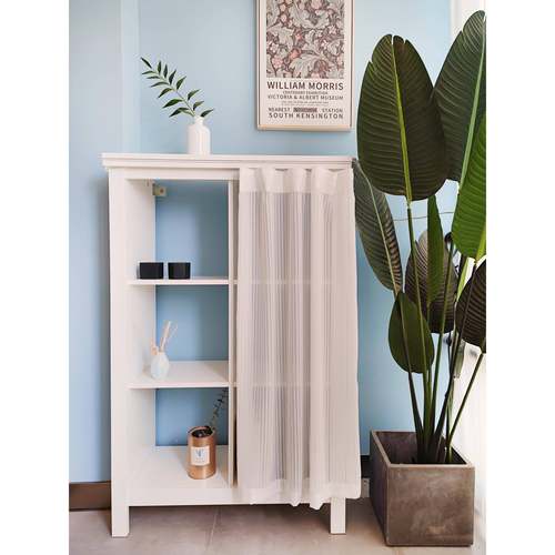 挡防尘柜帘百纱衣柜帘送粘06312遮轨道叶贴简约遮丑帘隔断门帘洗