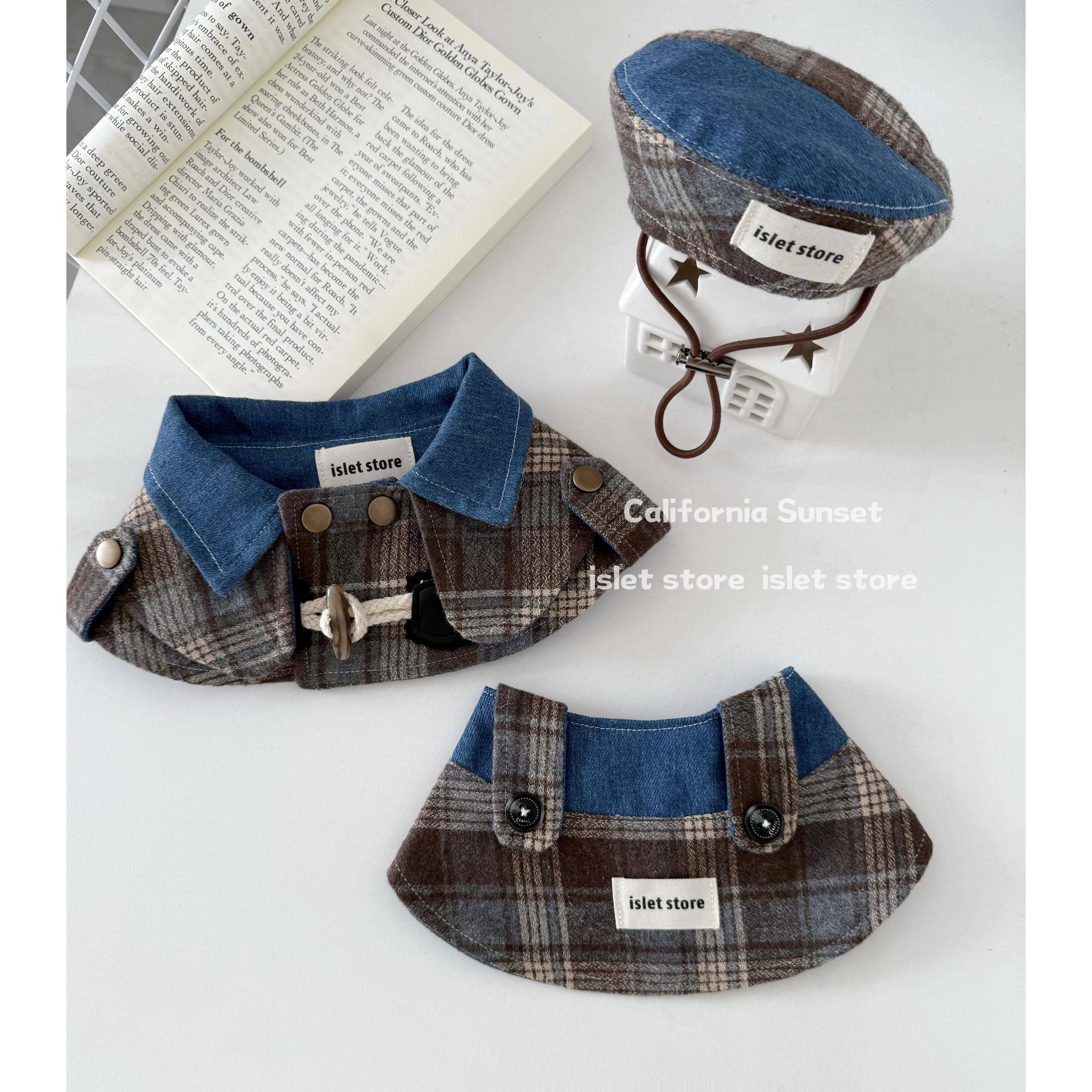 islet store宠物狗狗口水巾三角巾围兜围巾大中小型犬猫咪围兜