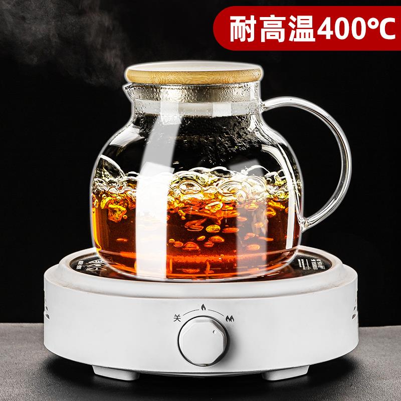 围炉煮茶壶玻璃壶泡茶专用壶家用冷烧水壶明火电陶炉煮茶器花茶壶