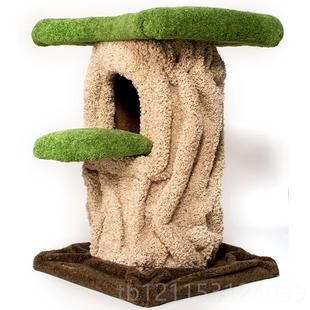 Cami华ly201窝8新款 正品 猫爬架豪别墅树屋树洞猫屋毛绒猫猫猫城堡
