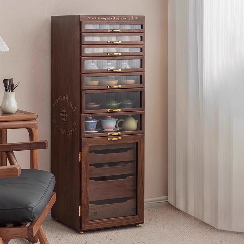 半茶伴木“琅琊柜”5o大人牙科柜茶水柜茶具柜北美黑胡桃文玩柜