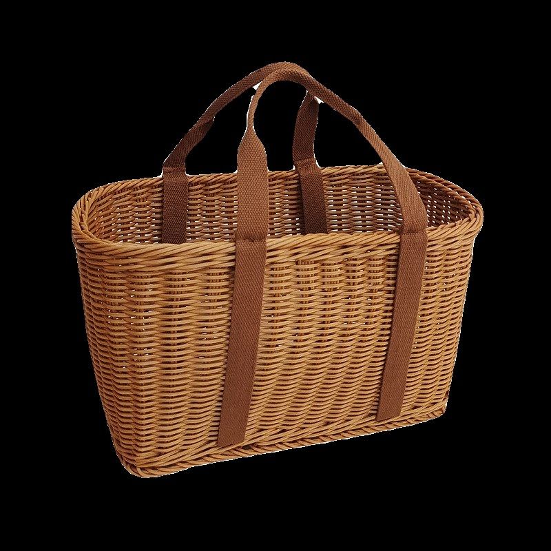 仿藤编织包购物篮买菜大容量手提篮户外野餐篮水果礼品包装篮收纳,收纳整理,购物篮,淘宝优惠券,粉丝福利购,淘宝优惠卷