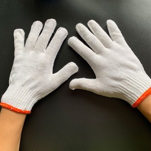 手套劳保耐磨工作棉线修车工地工人干活劳动男薄款纱线劳工劳务用