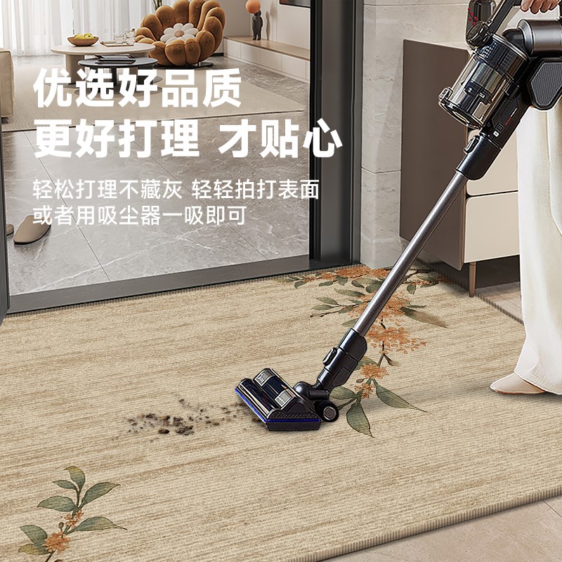 中古风入户门地垫门垫家用脚垫玄关圈绒耐脏进门门口地毯法式复古