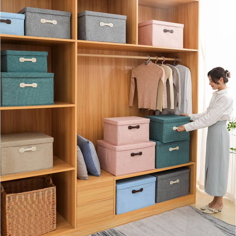 加厚衣服收纳箱布艺衣物整理盒折叠衣柜特大号大容量家用储物神器,收纳整理,收纳箱,淘宝优惠券,粉丝福利购,淘宝优惠卷
