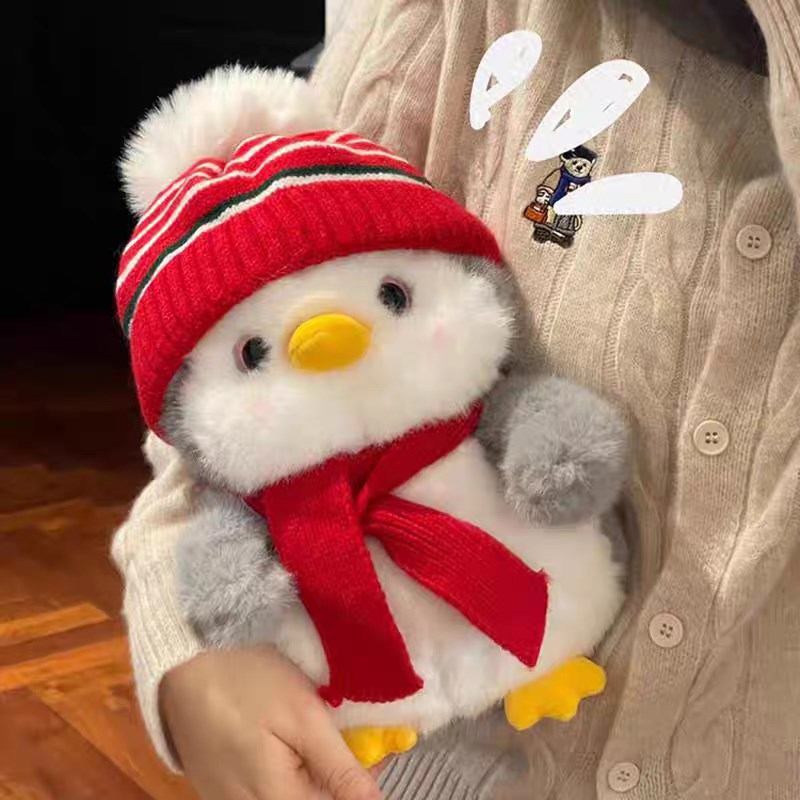 软萌小企鹅玩偶新年儿童礼物毛绒玩具可爱企鹅公仔女生睡觉抱娃娃