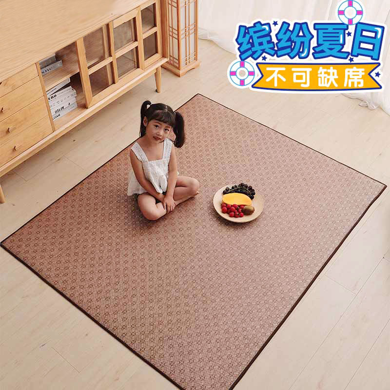 客厅卧室阳台日式地毯榻榻米地垫夏季床边夏凉垫R凉席地垫满铺房