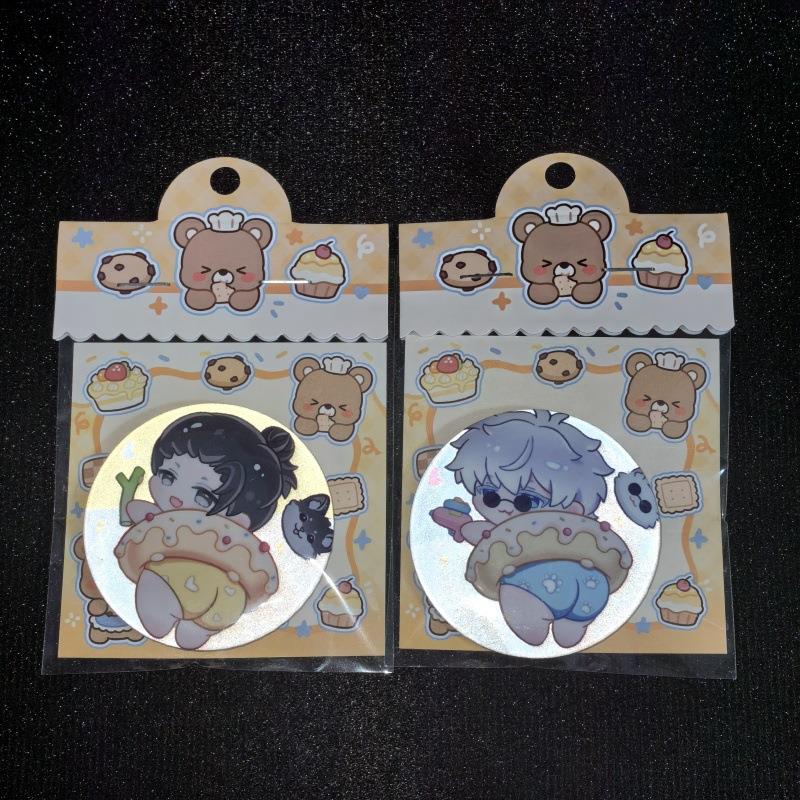 【画授权】咒术回战双闪反光吧唧徽章五条师悟伏黑惠夏油杰谷子