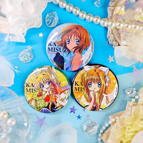 青空Air同人周边神尾观铃马口铁日谷底镭射流沙星徽章吧唧谷子