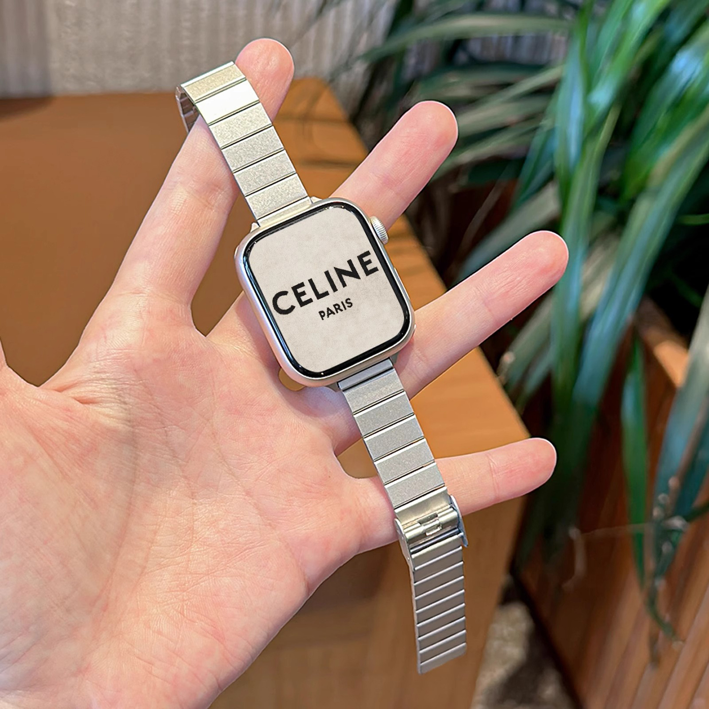 适用iwatchs10苹果手表表带applewatch夏季新款腕带金属竹节表链s9/s8小蛮腰女SE时尚高级细款Ultra2智能星光