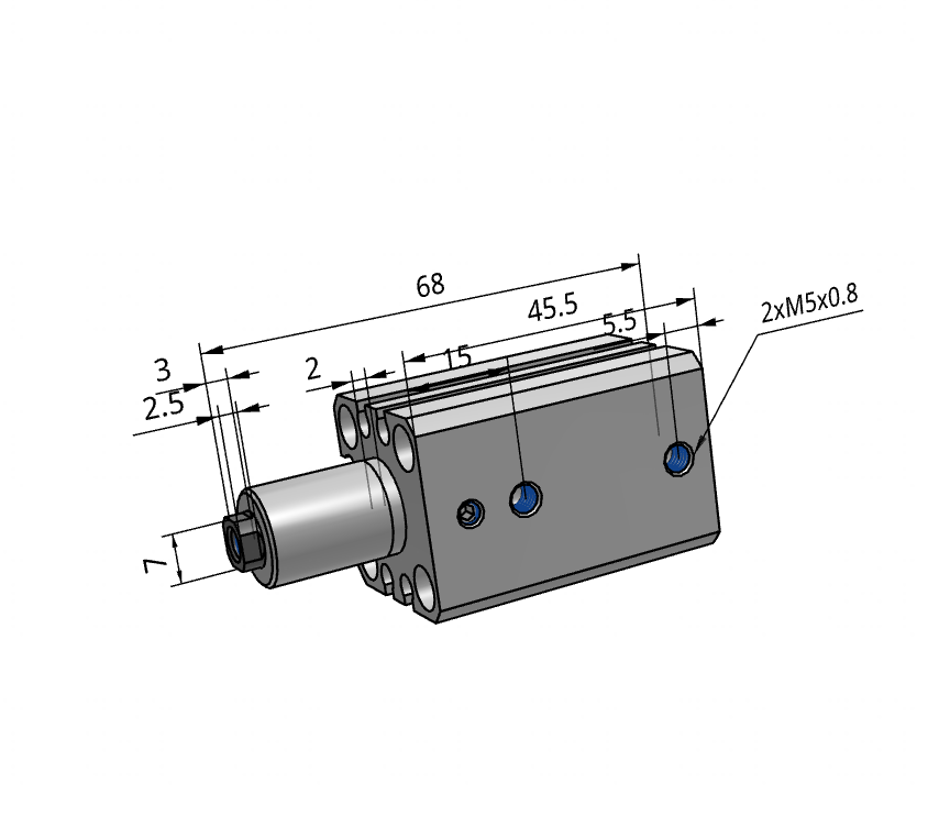 SMC官方正品MK系列标准型回转夹紧气缸MKB16-10RZ缸径16mm打开