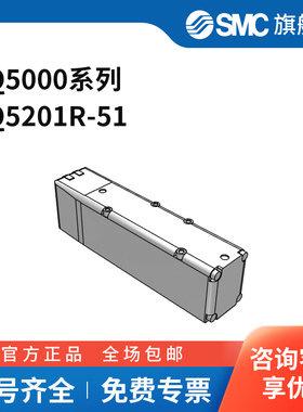 SMC VQ5000系列电磁阀 VQ5201R-51 两位两通 DC24V 个