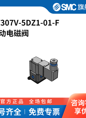 SMC官方正品VT307系列电磁阀VT307V-5DZ1-01-F两位三通DC24V