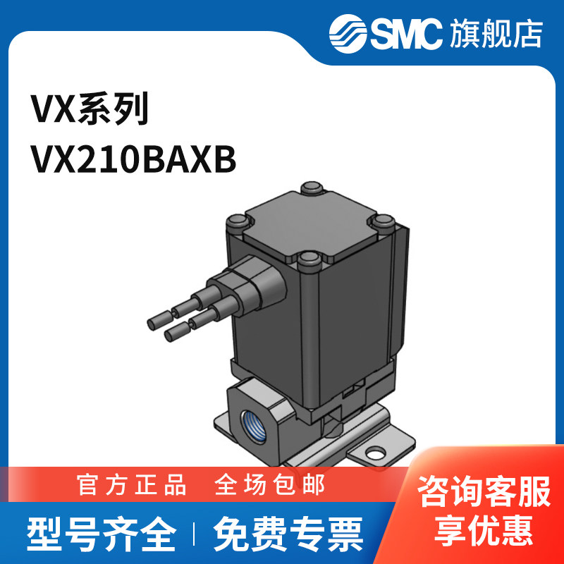SMC VX系列电磁阀 VX210BAXB 两位两通 DC24V 个