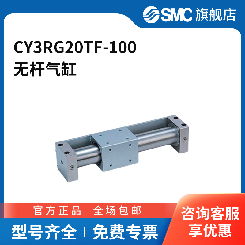 SMC官方正品CY3R系列无杆气缸CY3RG20TF-100