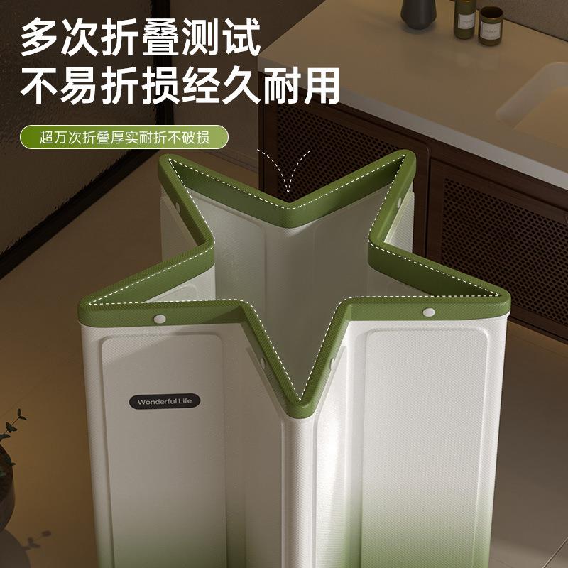 免安装木板折叠泡澡桶大人全身浴缸家用儿童洗澡桶渐变色沐浴桶