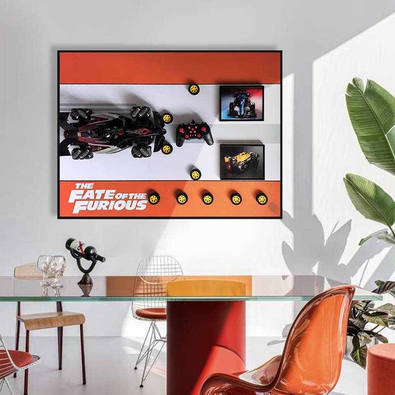 汽车立体遥空车走廊玄关儿童房墙画现代装饰画客厅画装饰客厅挂画图片