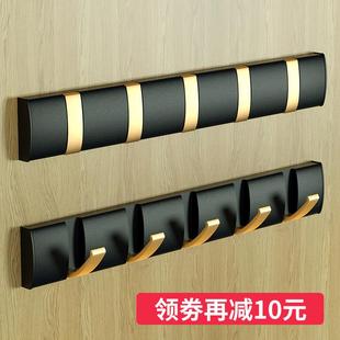 折叠挂钩浴室卧室门后墙上挂衣架玄关试衣间壁挂免打孔排钩 隐藏式