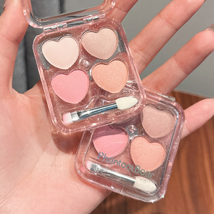 Phantom Bear幻影小熊四色卧蚕眼影盘哑光细闪女学生日常平价