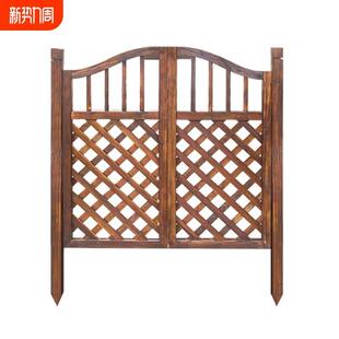 防腐木栅栏门花园围栏门庭院篱笆室外实木门户外小院子门菜园网格