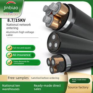 国标8.7/15KV高压电缆线铠装电缆50 70 95 120平方铝高压电缆线
