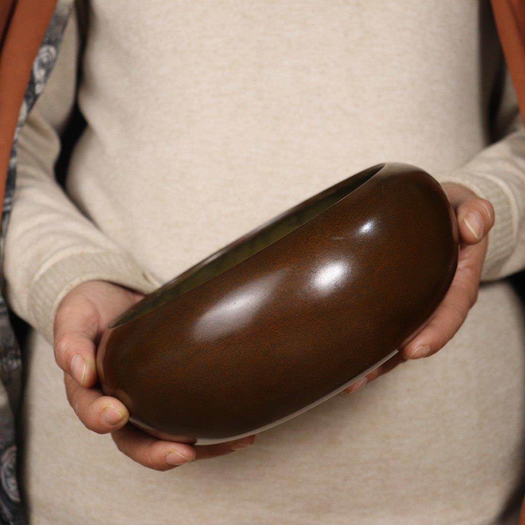 纯铜香炉家用特大号宣德炉钵式熏香炉茶道茶洗笔洗盘香线香檀香炉,家居饰品,香薰炉,淘宝优惠券,粉丝福利购,淘宝优惠卷