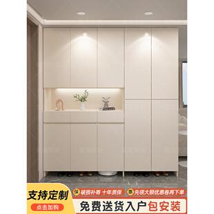 鞋柜，家庭入口柜，集成壁挂式简易光豪华入口厅柜，室内大容量储
