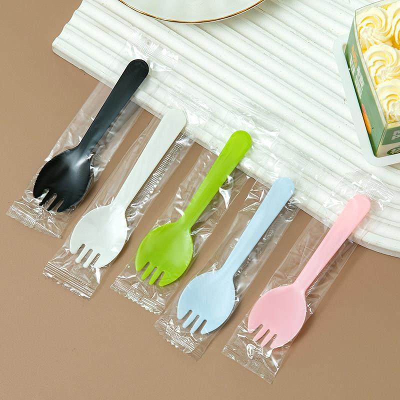 蛋糕勺子一次性勺子食品级生日聚会烘焙甜品餐具塑料叉子独立包装,餐饮具,可降解餐具/环保餐具,淘宝优惠券,粉丝福利购,淘宝优惠卷