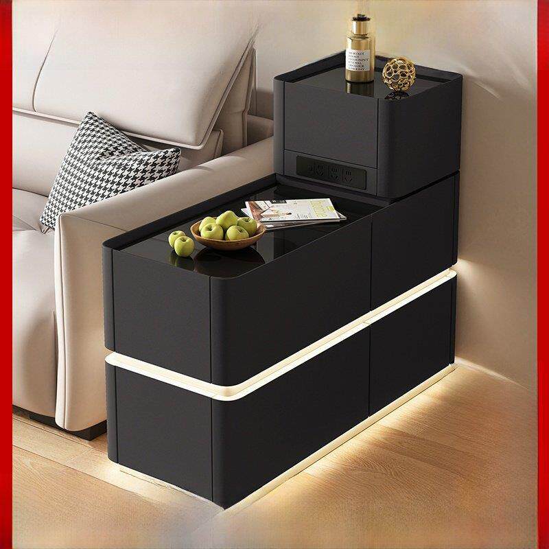 沙发边桌边柜客厅家庭小公寓可移动茶几可触及豪华高端墙简单窄柜