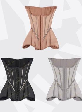 阿俪雅木ALY钻石系列科技强塑面料强收腹沙漏美体塑形束腰带