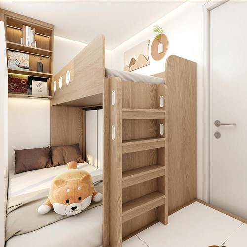 香港智慧牛儿童房全屋家私定制榻榻米上下地台床衣柜书桌一体组合