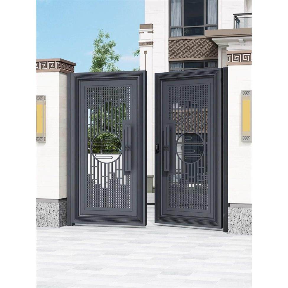 户外铝合金别墅大门单对双开门农村自建房铁艺入户不锈钢电动小区,全屋定制,庭院门,淘宝优惠券,粉丝福利购,淘宝优惠卷