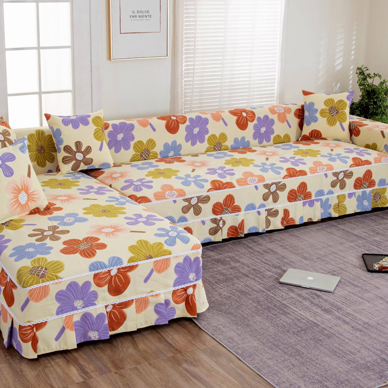 纯棉沙发巾盖布一整张全盖四季通用贵妃沙发套罩全包万能套防猫抓