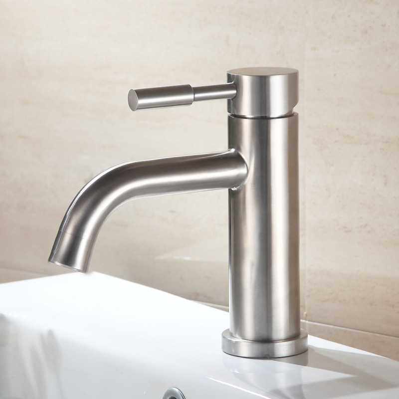 弯嘴玻璃盆龙头304不锈钢面盆水龙头浴室柜龙龙头冷热混水阀,家装主材,厨房龙头,淘宝优惠券,粉丝福利购,淘宝优惠卷