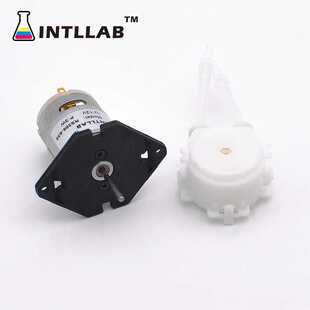 INTLLAB微型蠕动泵水泵 家用小型自吸泵抽水泵 12V 100mL/min