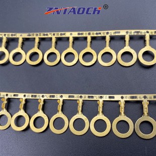 连带接线片O型6.2A橫带 地环橫连10000只0.4厚圆型端子VOT0.5