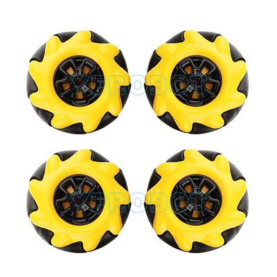 60mm麦克纳姆轮 mecansum wheel 全向轮塑料麦轮 ros车轮一套四只