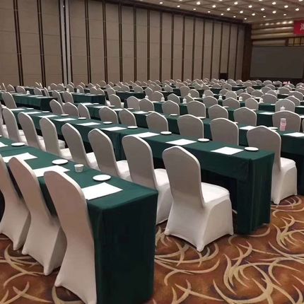 酒店会议培训室折叠桌子软包带海绵软胶条K封边长条形IBM桌台子