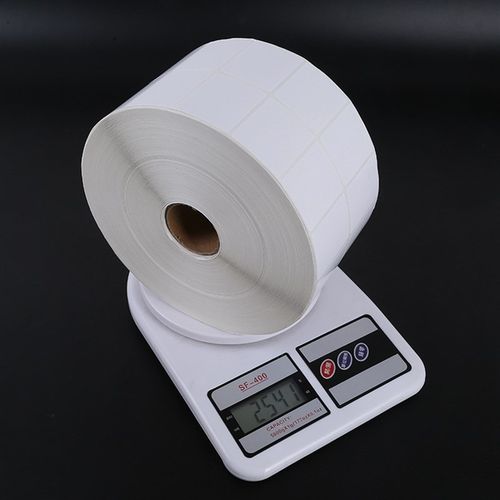 源头工厂铜版纸不干胶 条码r纸贴纸 物流标签  45*35mm双排10000