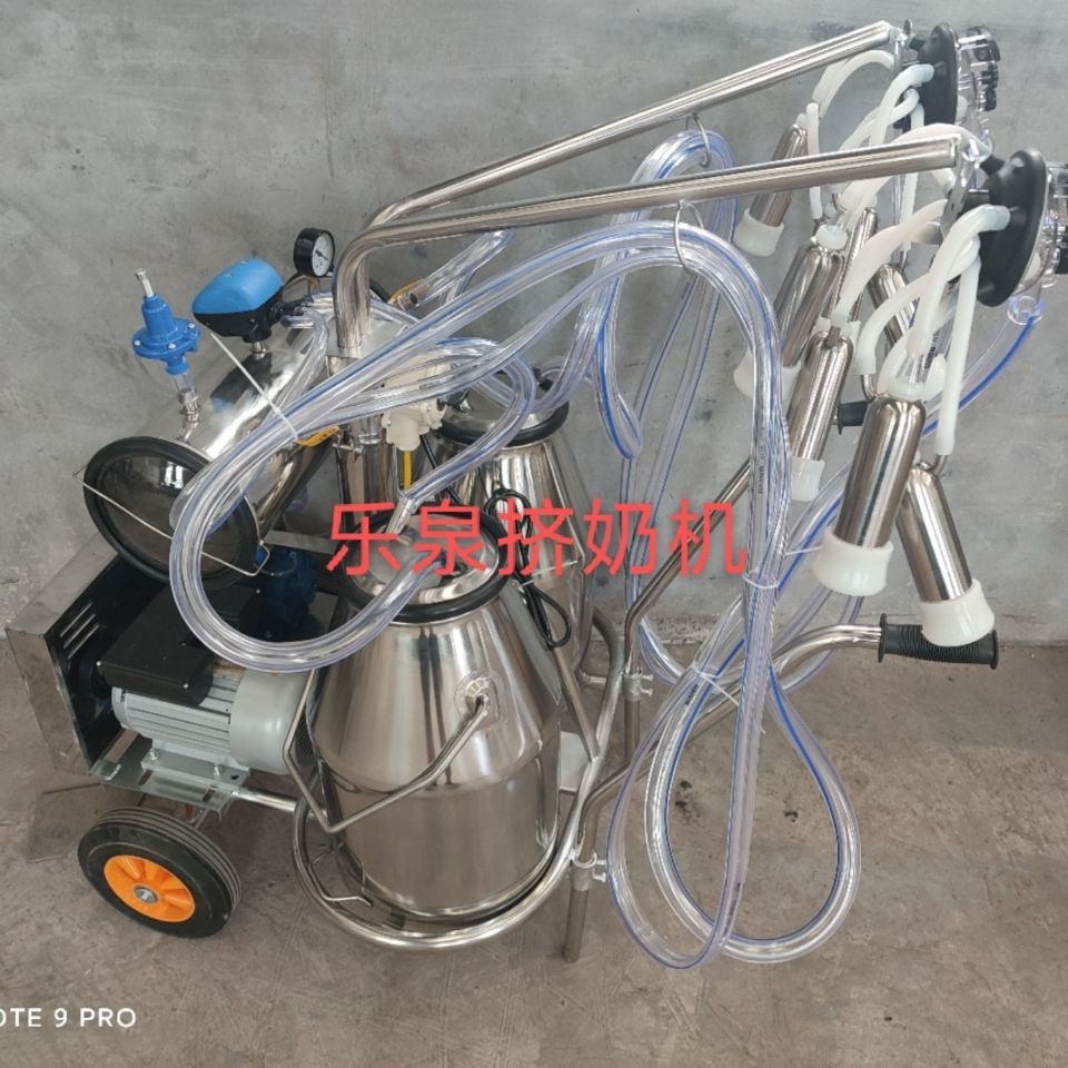 新款双桶奶牛挤奶机电动奶羊挤奶器真空吸奶机挤奶牛神器挤牛奶器