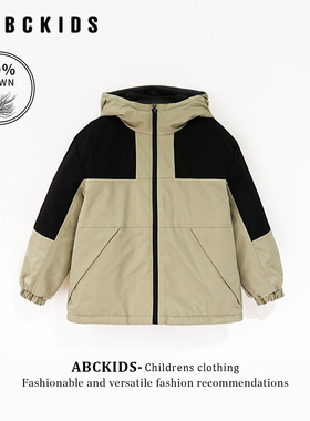 abckids童装男童冲锋衣外套2025冬装新款儿童鸭绒三防内胆羽绒服