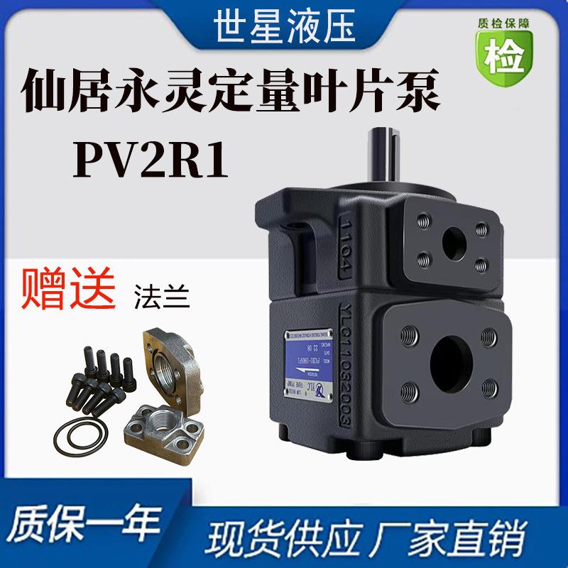 液压泵仙居永灵定量叶片泵PV2R1-4/6/10/12/14/17/19/23/25/31