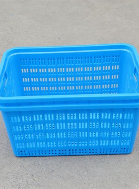 可套塑胶框 蓝色830塑料周转箩 M衣物收纳箩筐  加厚