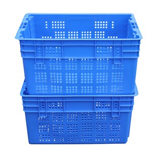 厂家周转筐 现货供应 水果生鲜物流多功能分拣620反转S错位筐