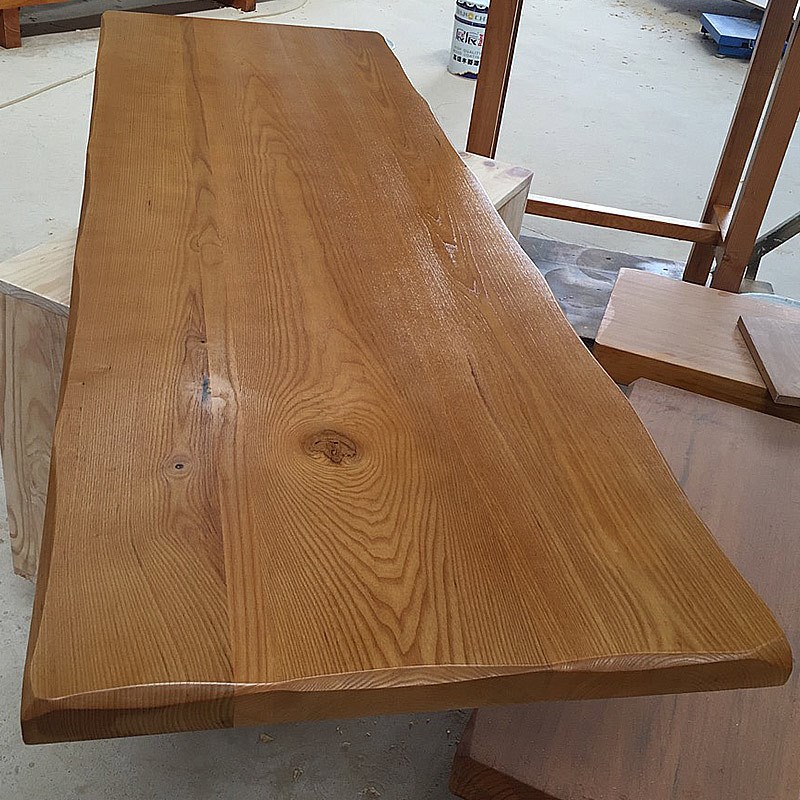 定购实木板整张h原木老榆木餐桌办公桌面板松木窗飘隔板台面板大